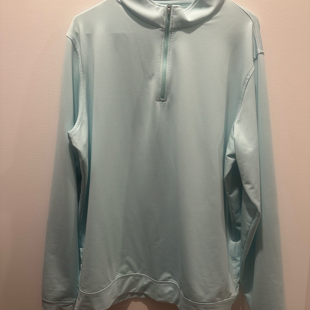 Light Blue Quarter-Zip Pullover